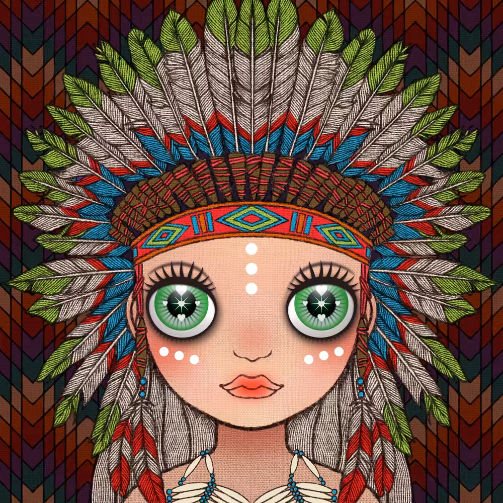 uripoko GIRL #native american 0001