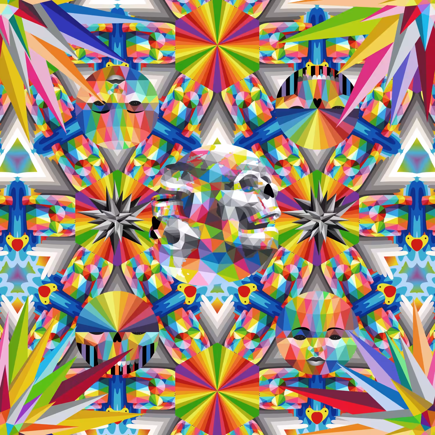 Kaleidoscopic Skulls
