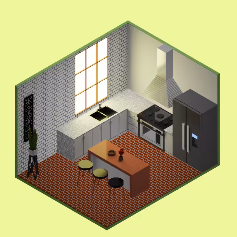 Isometric kitchen #17