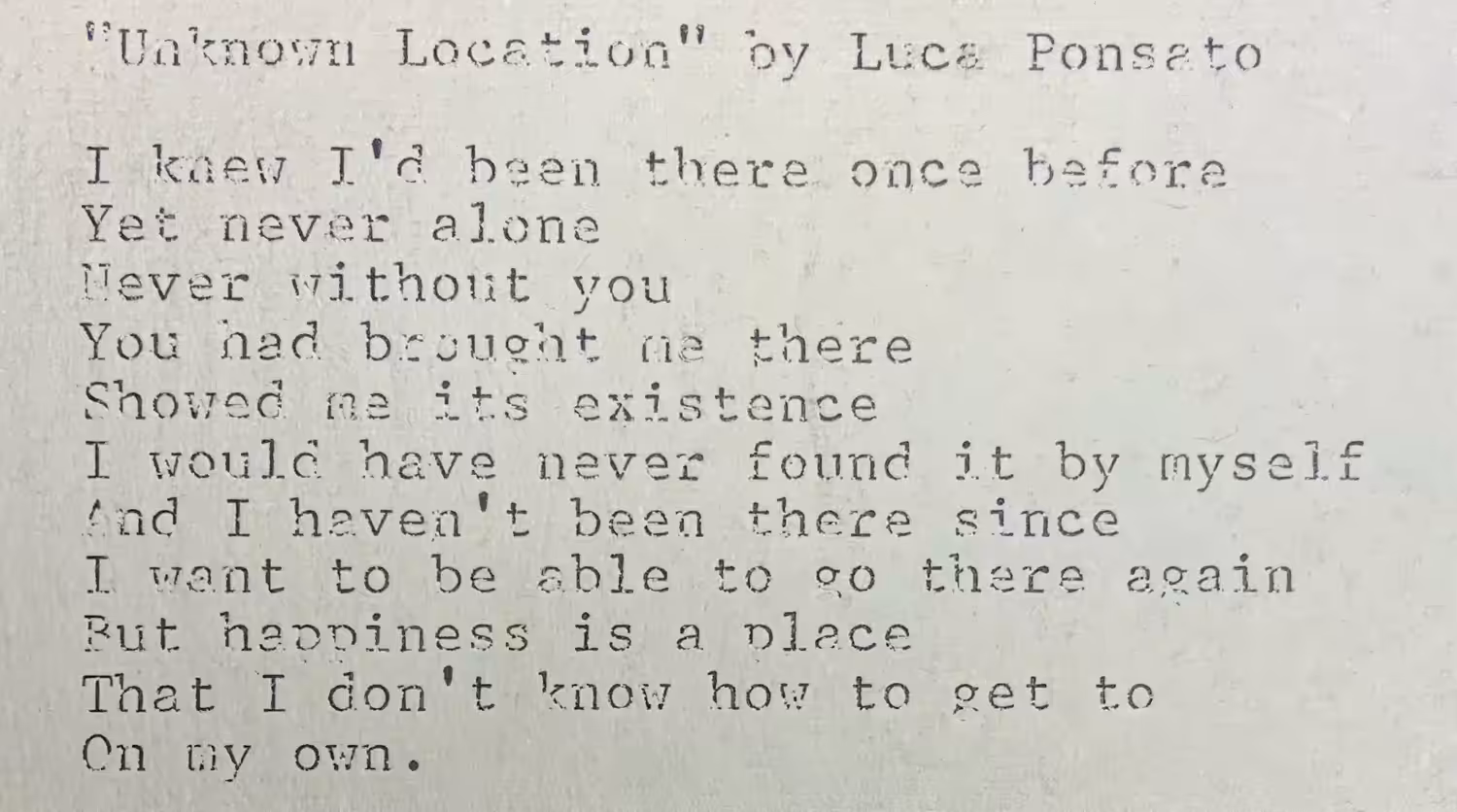 Unknown Location