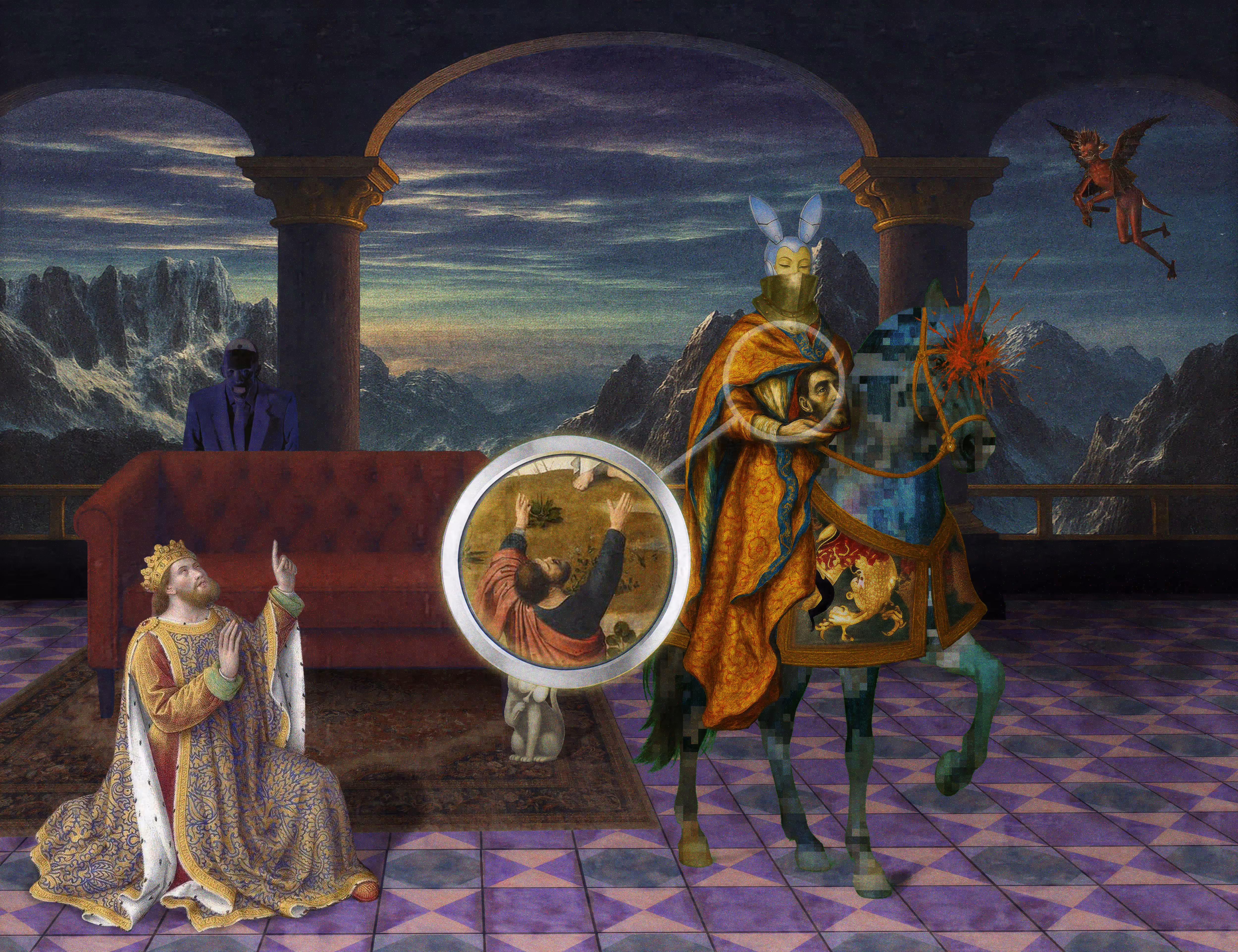 The Pilgrim’s Living Room Crucifixion; Mona Lisa Hyper-Gamble #206