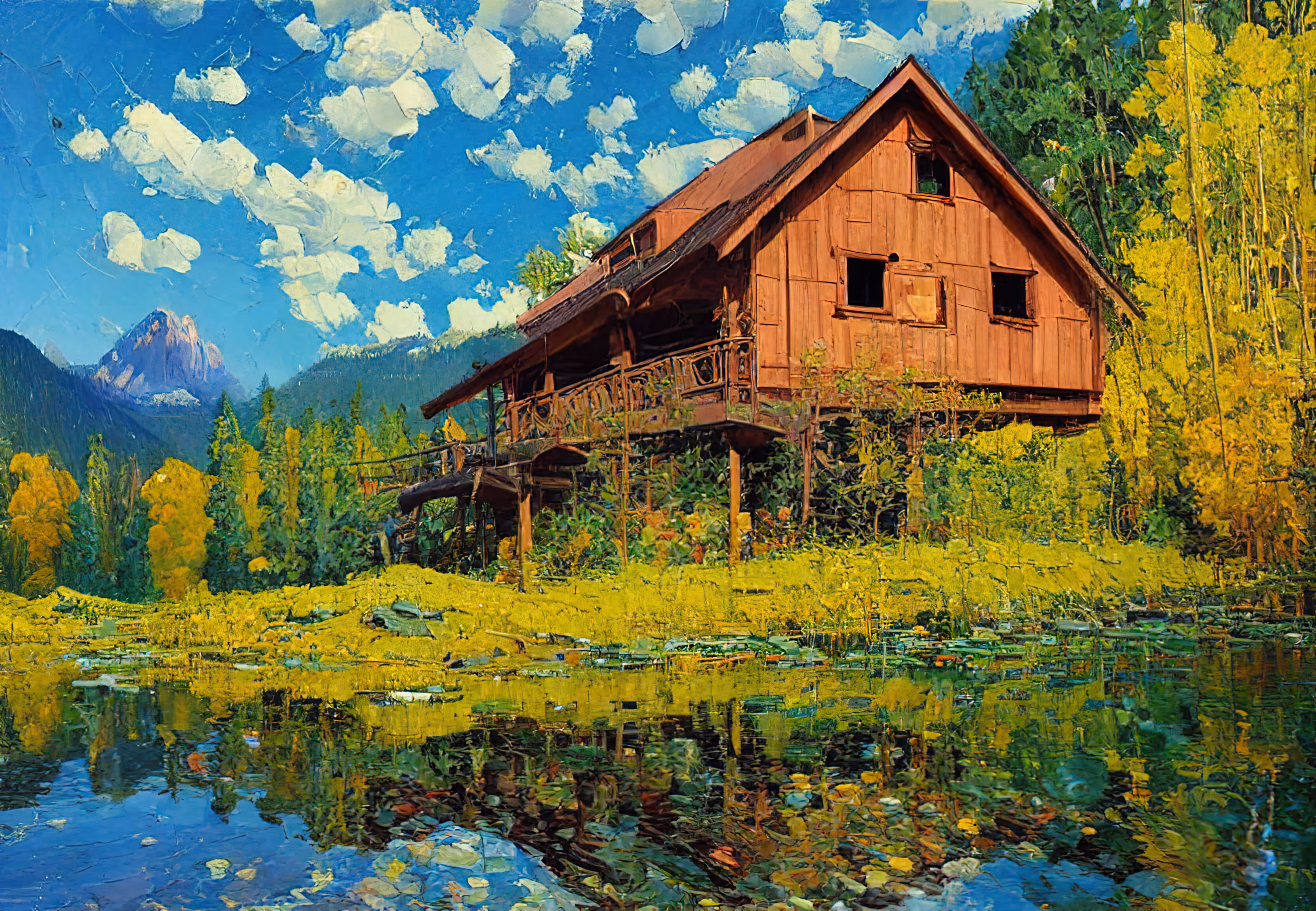 pAInting: Wooden House #7