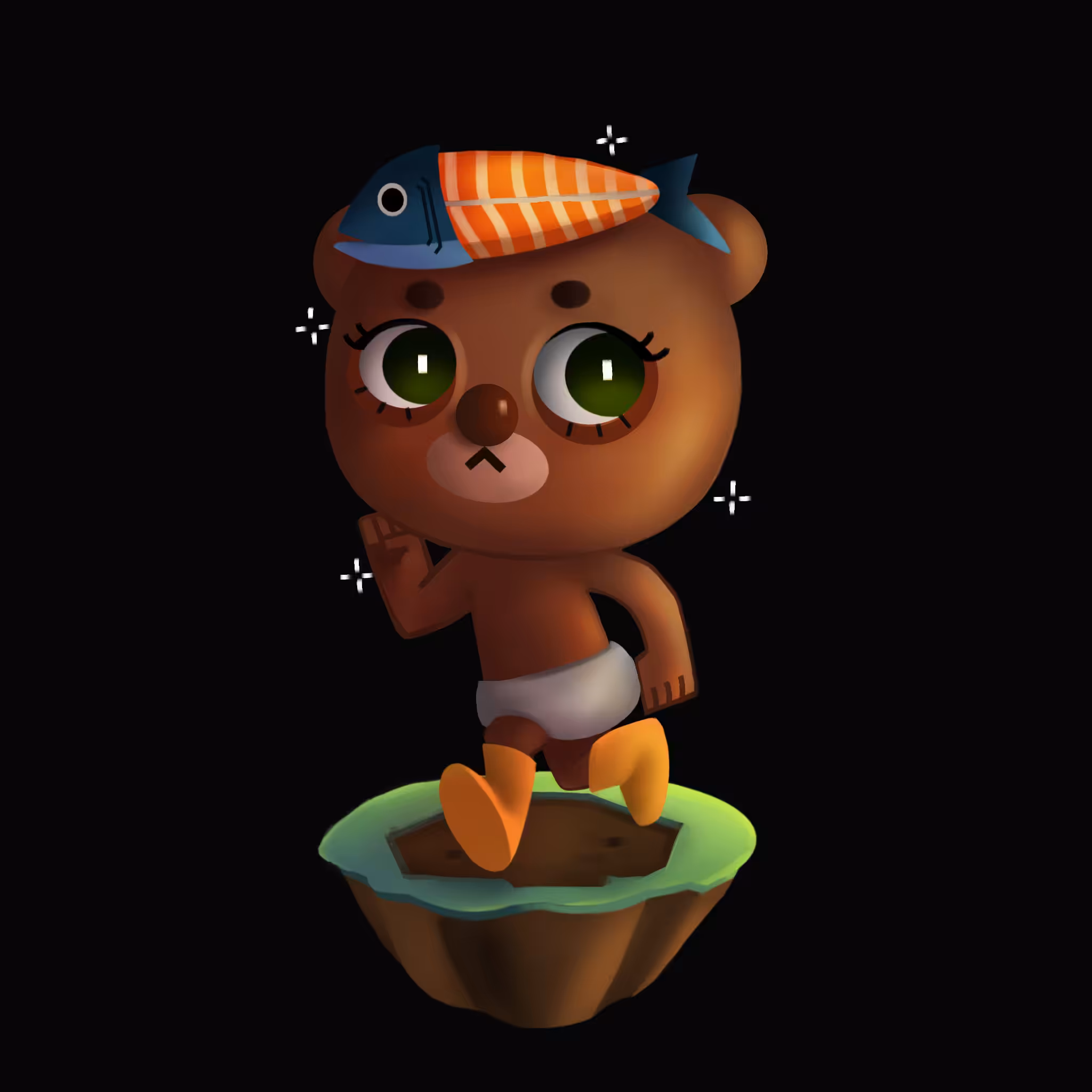 Lil Childhood no.12: baby brown bear