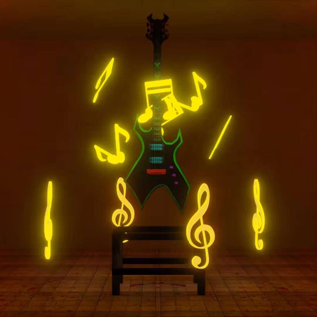 Luminous Musical Notes
