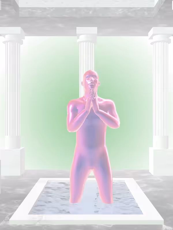 HeavenComputer: The Praying Magnetic Magenta Man #7205