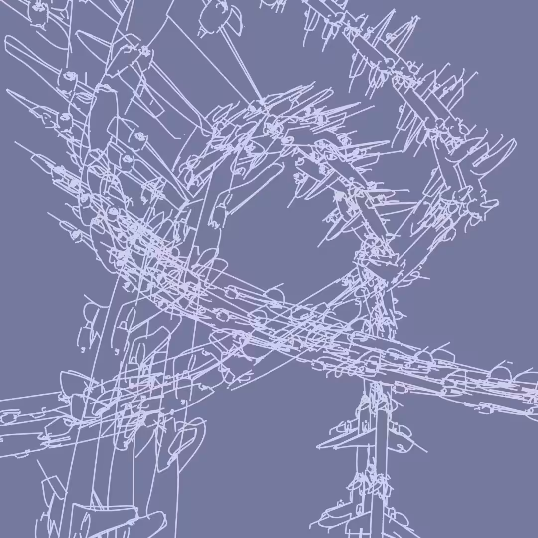 Airplanes on Blue #05