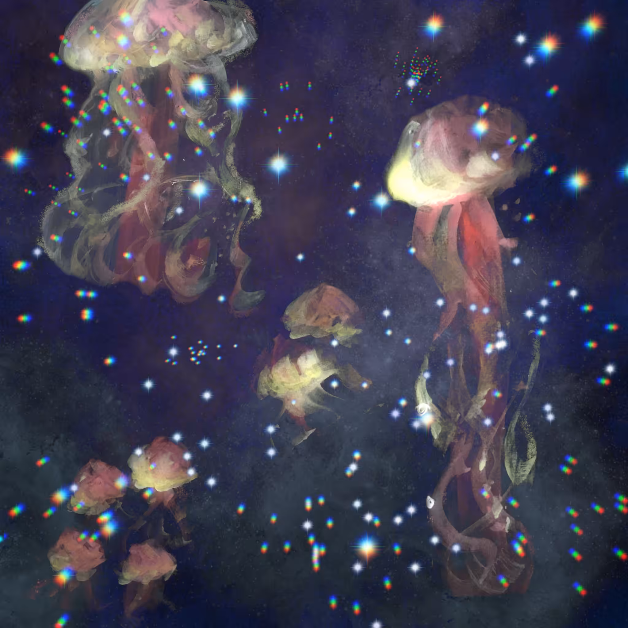In space 