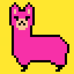 Tezos pink alpha-ca over yellow