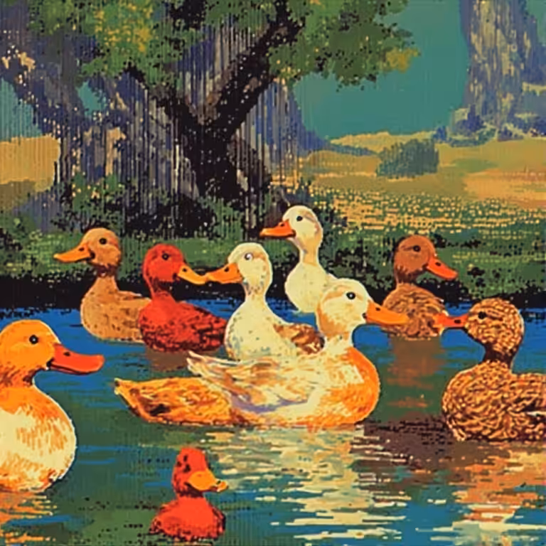 one of ones (ai nostalgia): Duck Pond