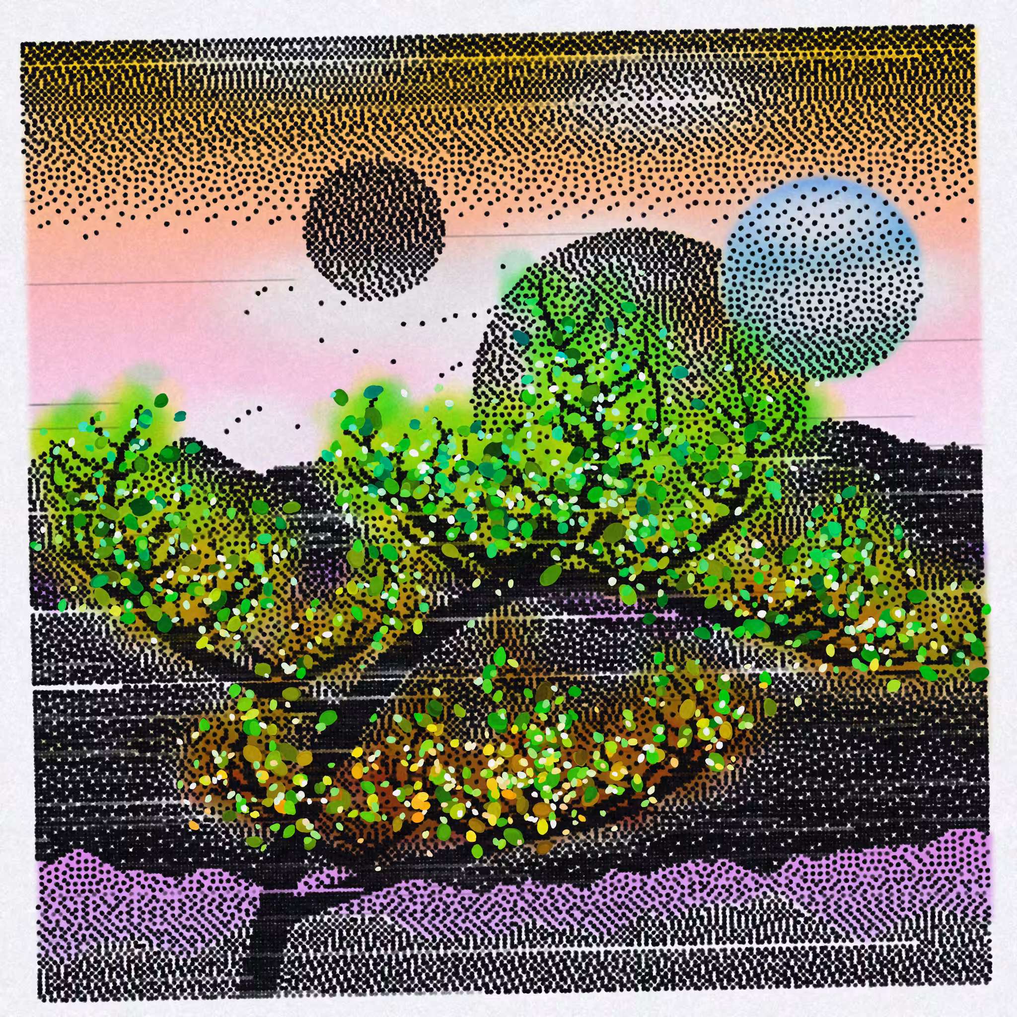 Dithered Branches #145