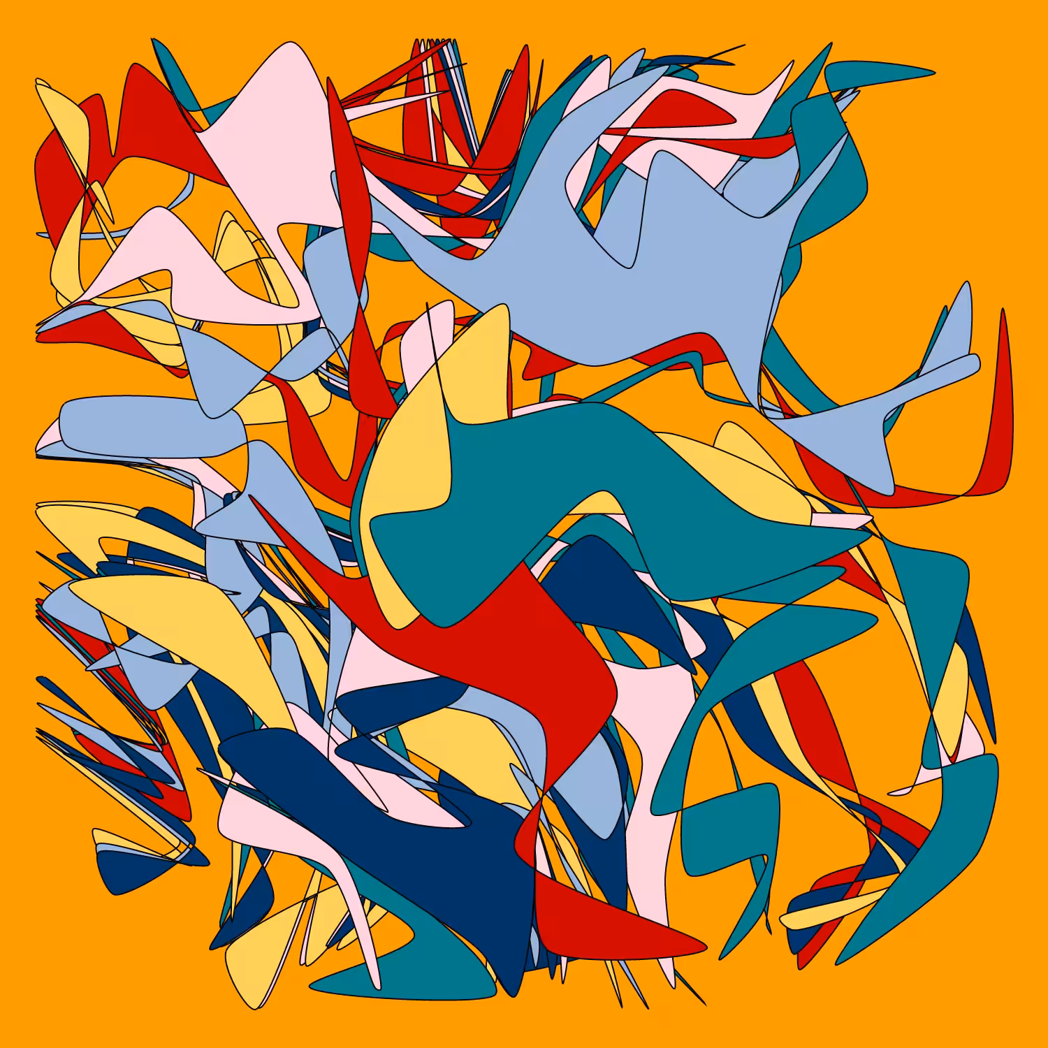 Geometric colorful shapes 2 (Free edition) #187