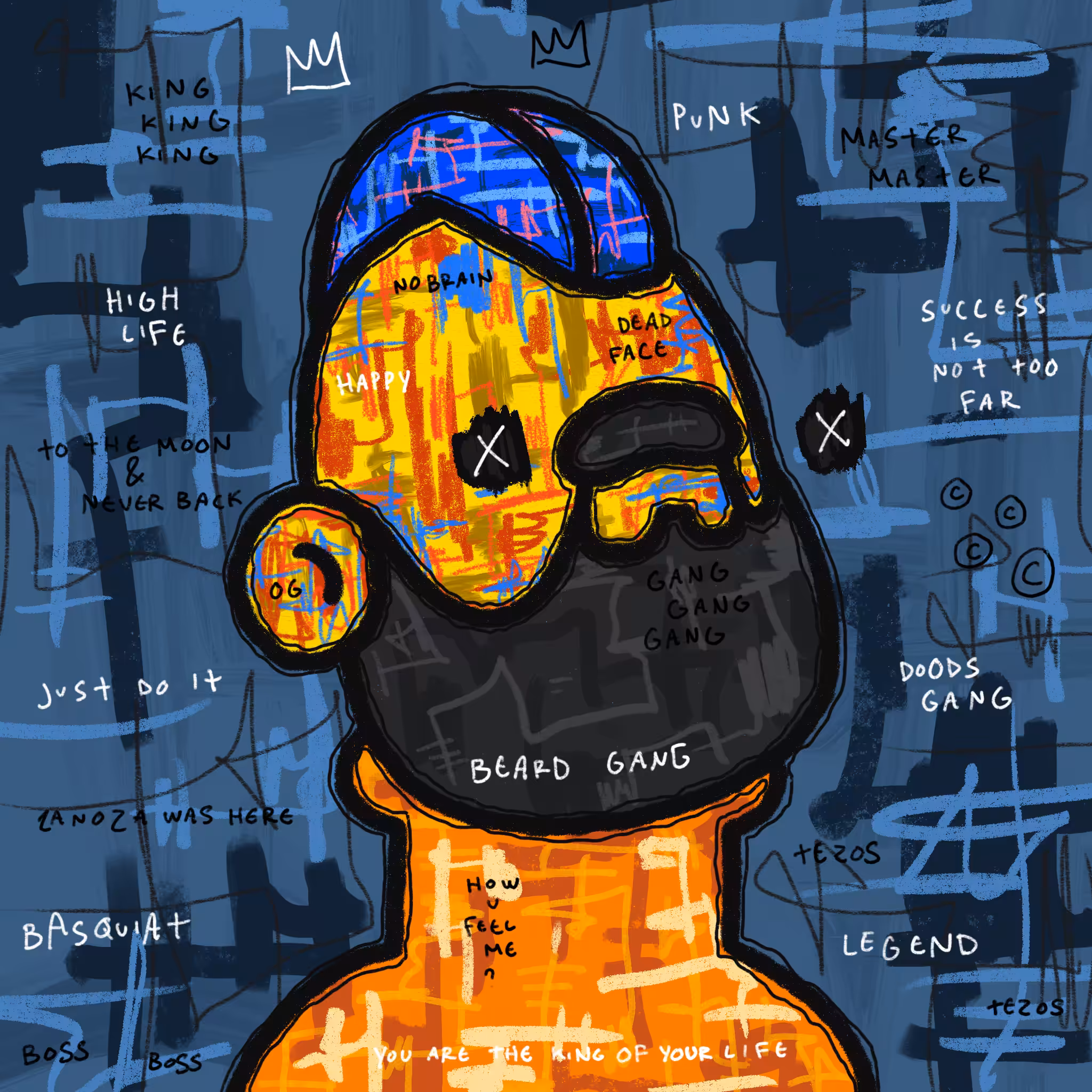 Doodlesquiat #70
