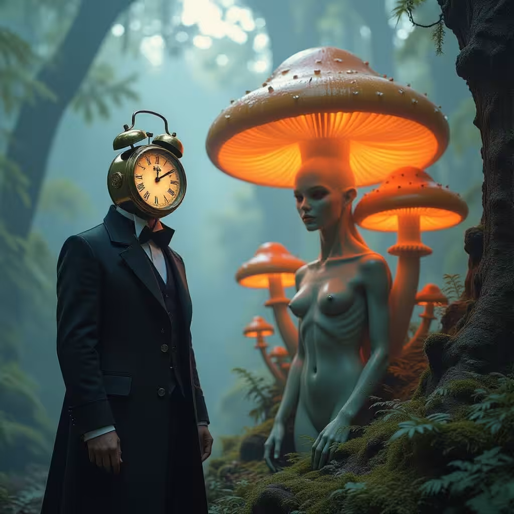 Golden mushroom