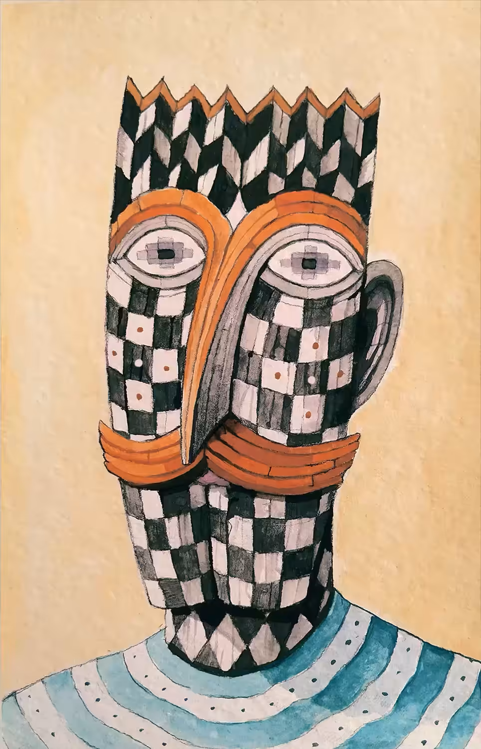 THE CHECKERED MAN WITH A SHINY MUSTACHE