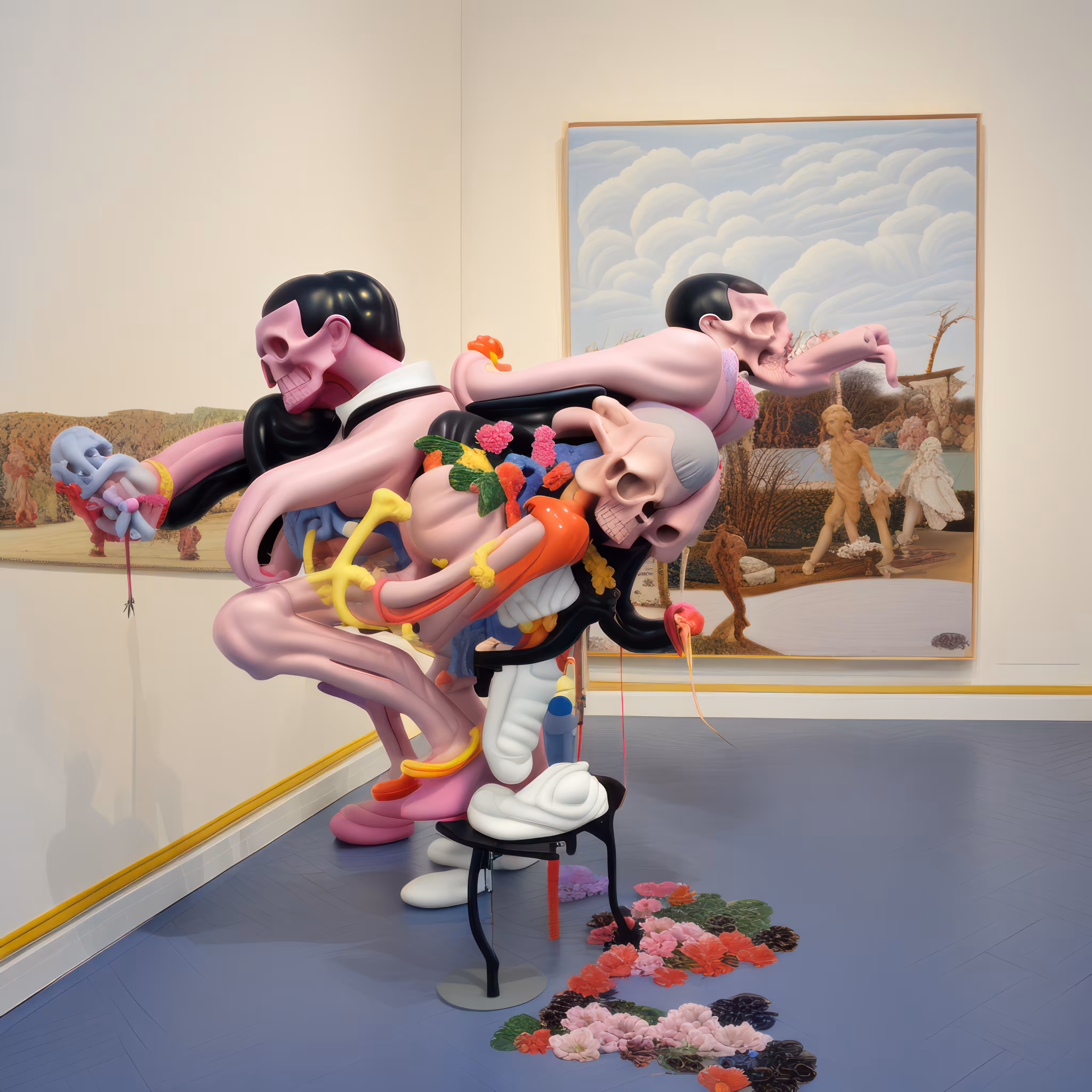 Figure Writing Reflected in Mirror, 1976, after Bacon