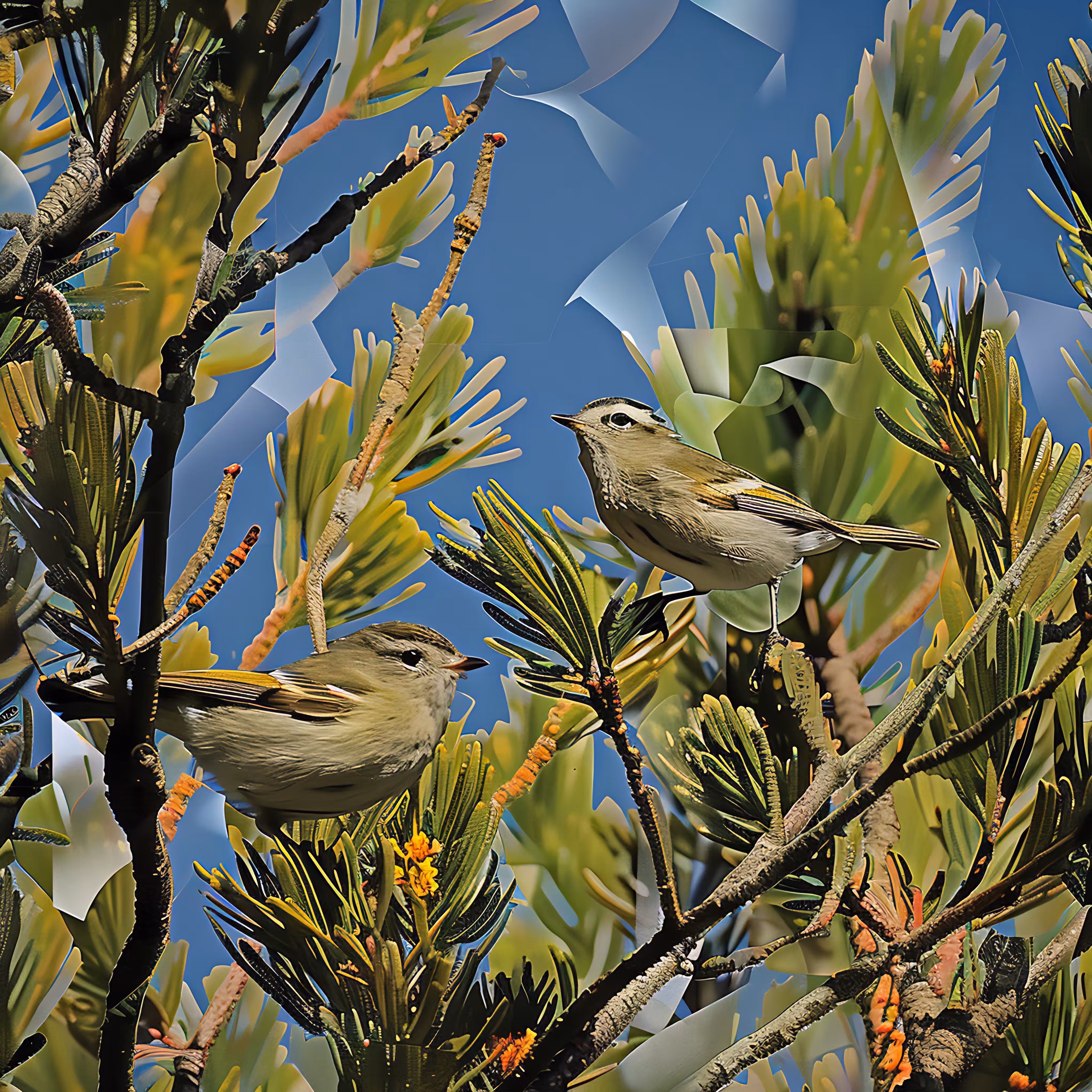 Kinglet Collage
