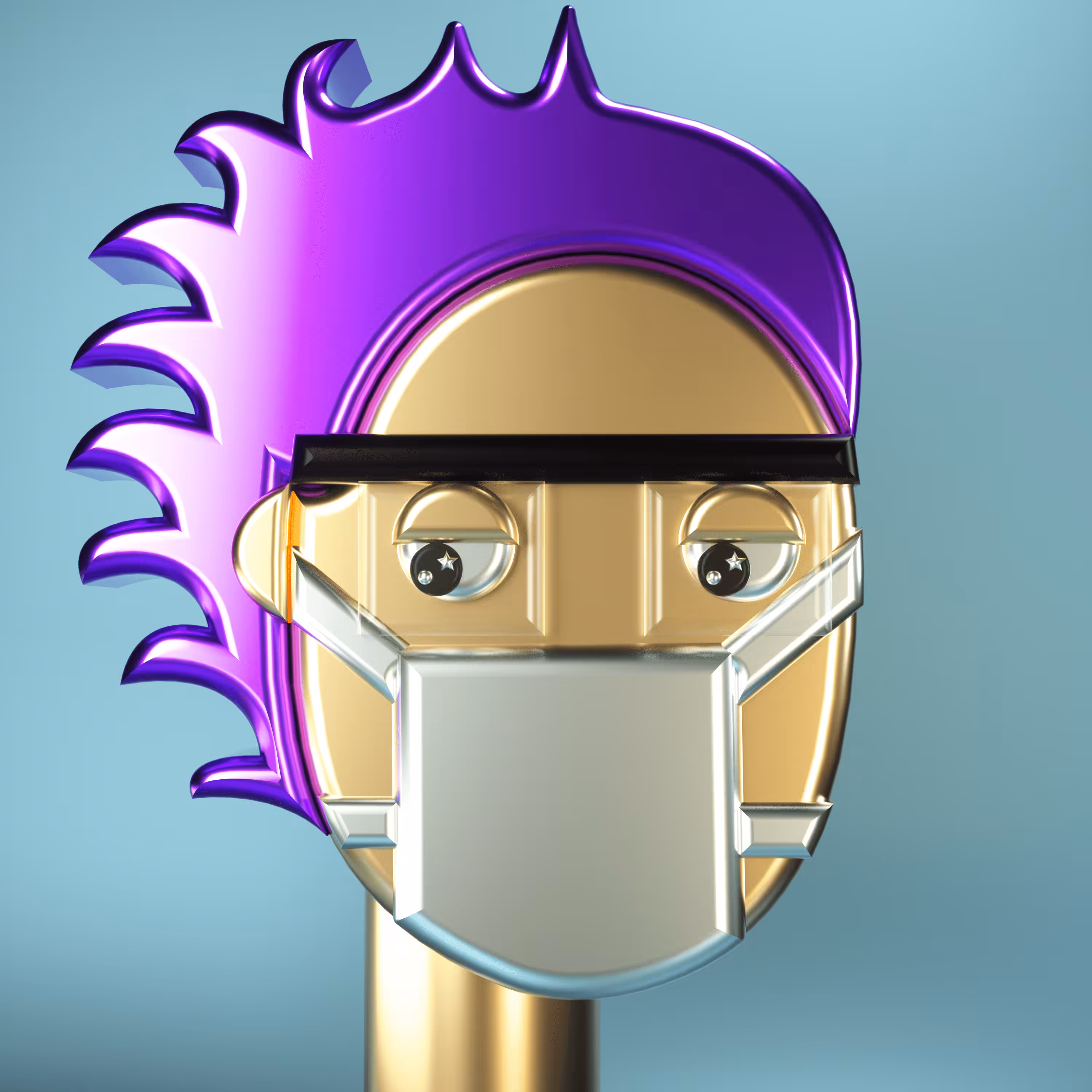 3D Chrome Punks: 3D Chrome Punk #0328
