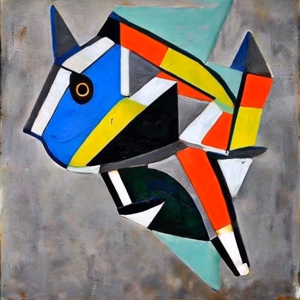 Cubist #61 (Angelfish)