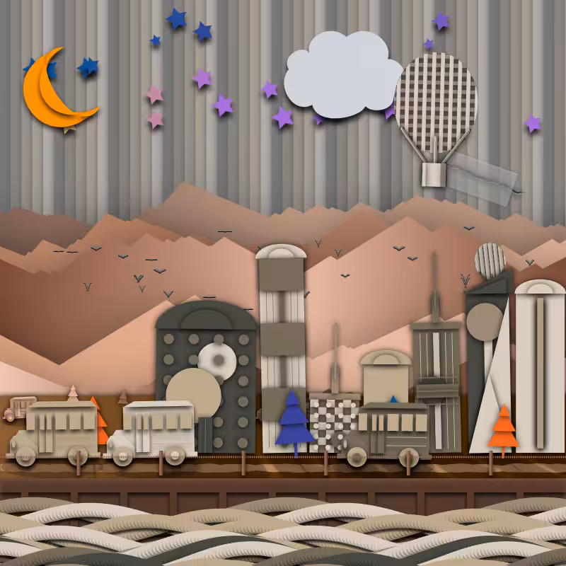 Paper Art 2.5D #112