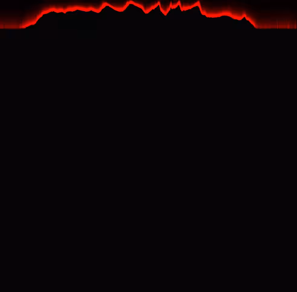 Raining Pixels #131 RED, Matrix Style