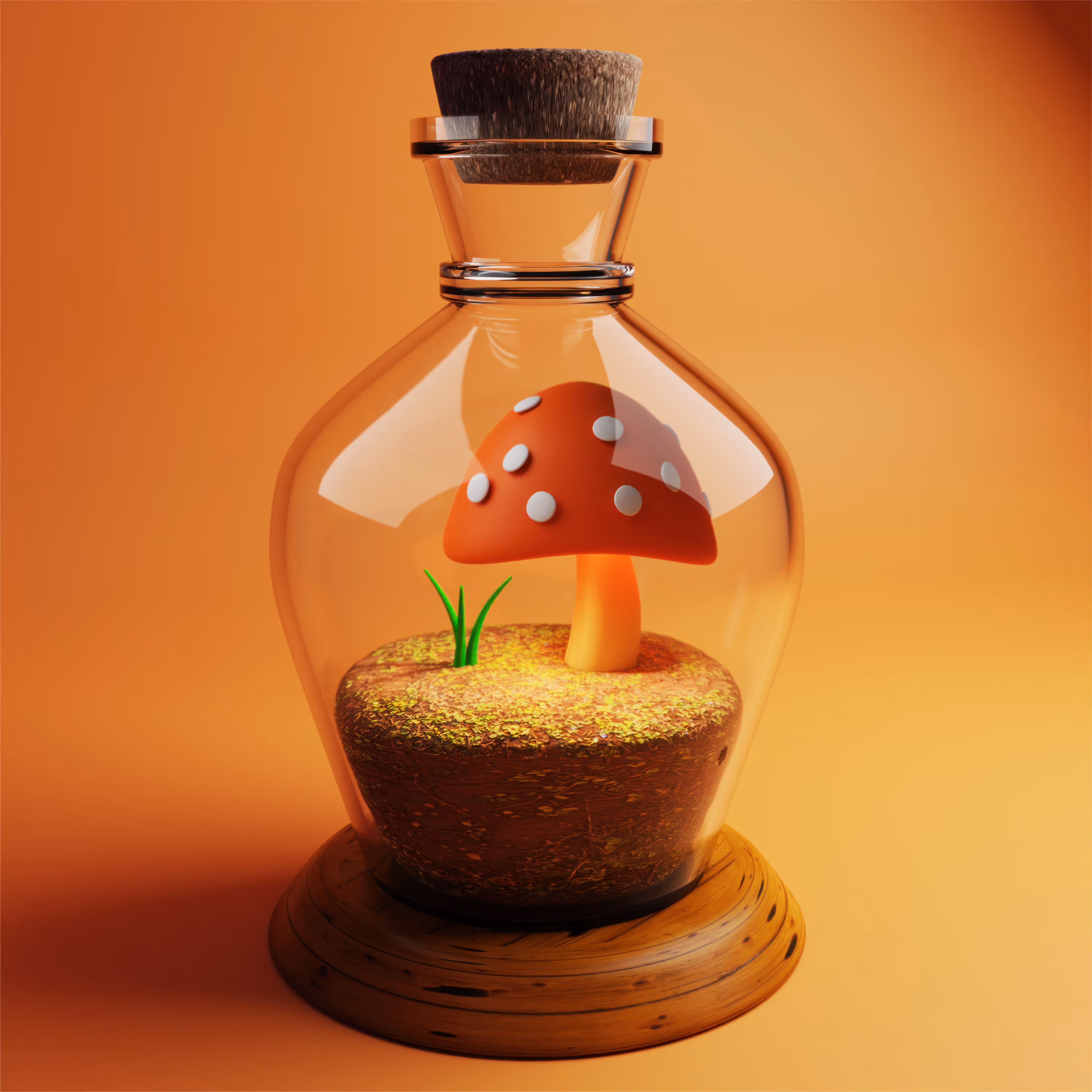 Mushroom Glass Life