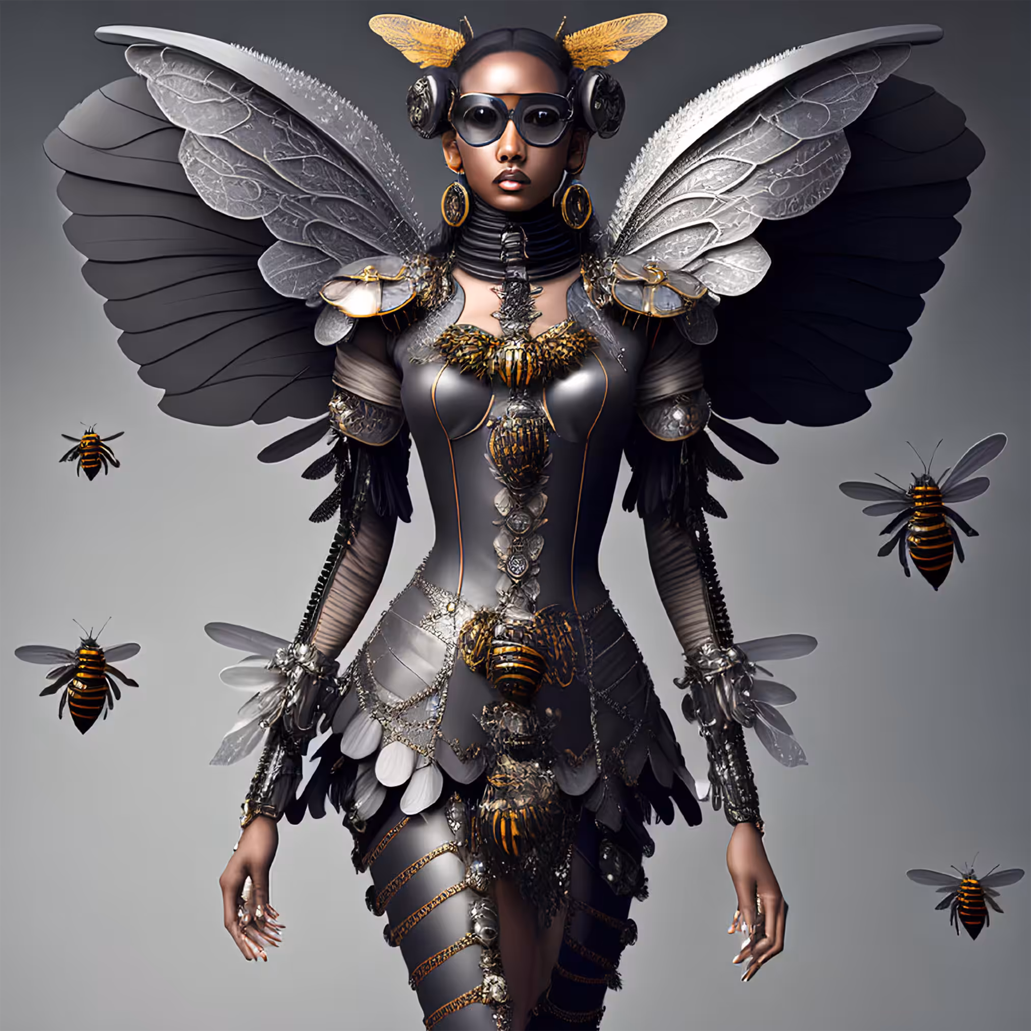  Hive of warrior bees: H.W.B #42