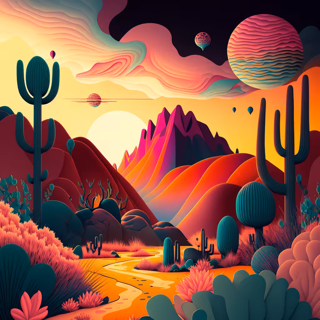 Psychedelic Landscape #36