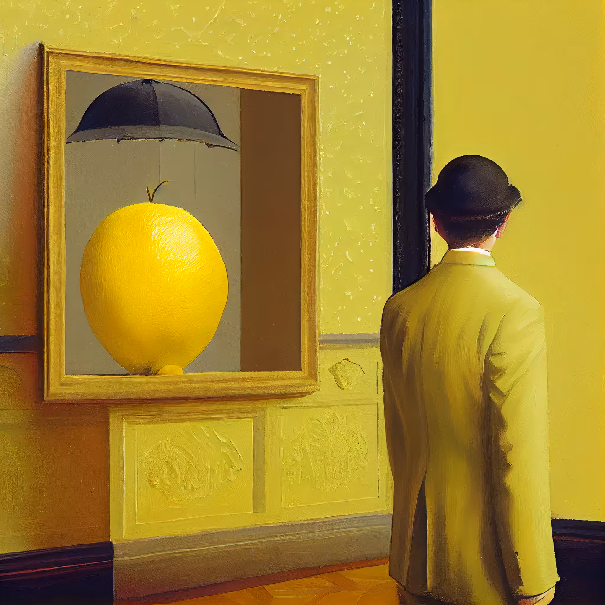 Study of a man facing the wall