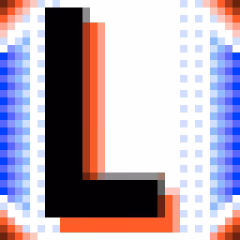 Drop Cap "Stamped One" Letter L