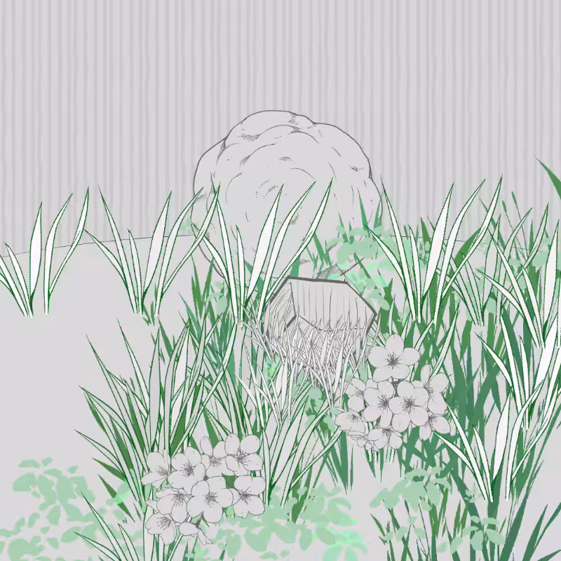 Wild Grass and Rubble #181