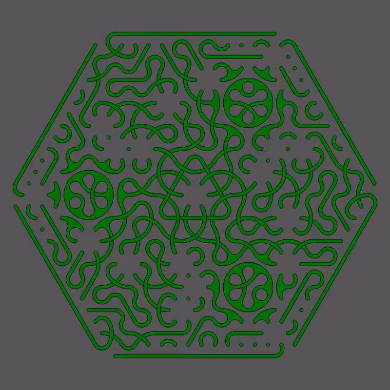 Threefold Symmetry - Dark Variations #441