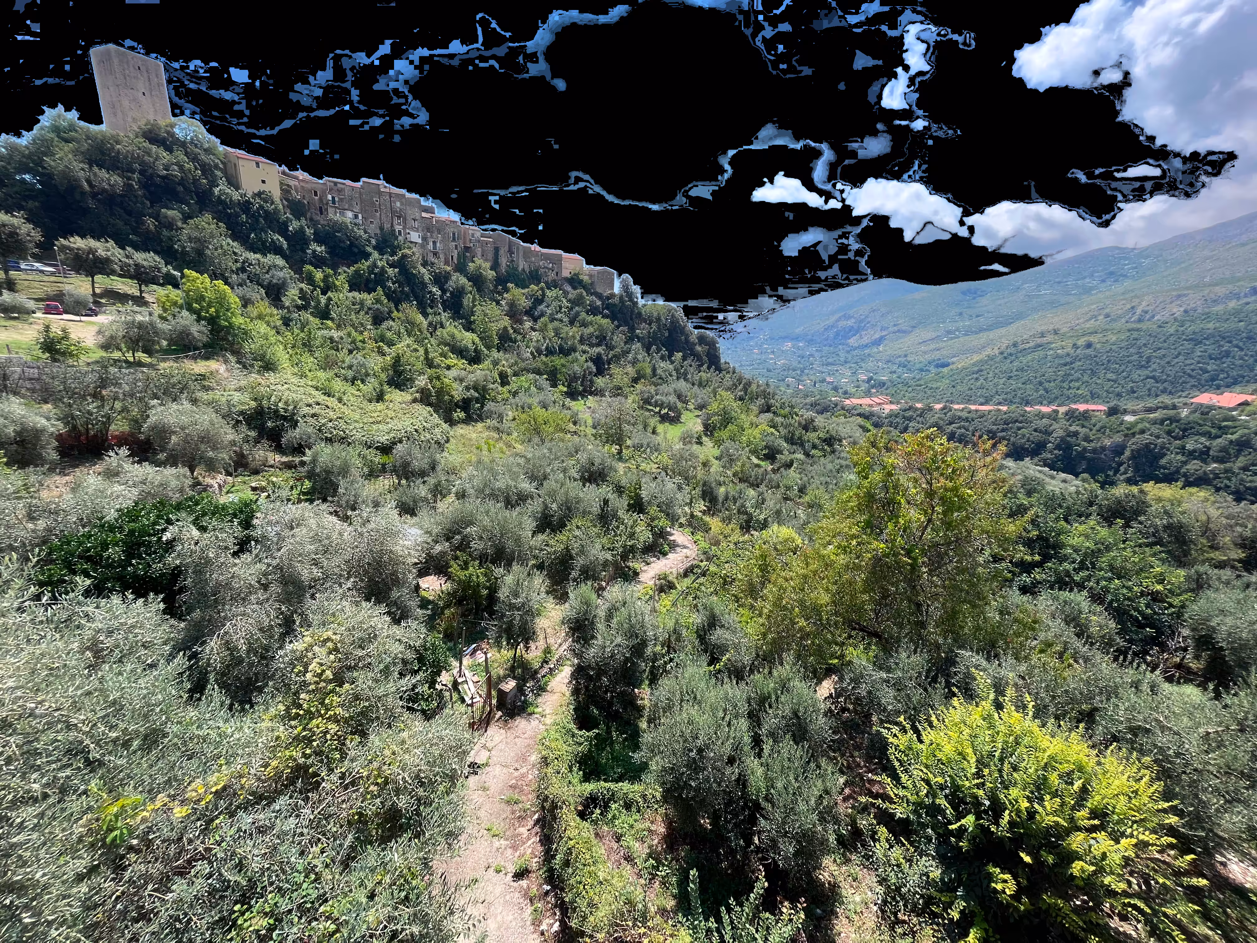 Encounter between landscape and non-nature