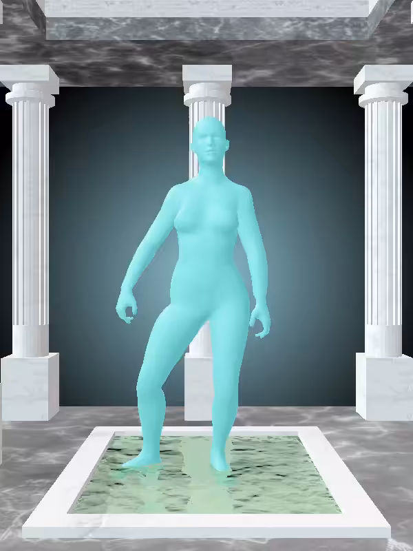 The Victorious Minty Green Woman #1818
