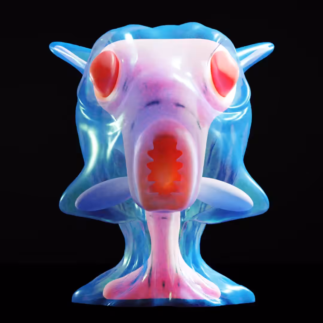 "MORNING BLUES"- Resin Statue