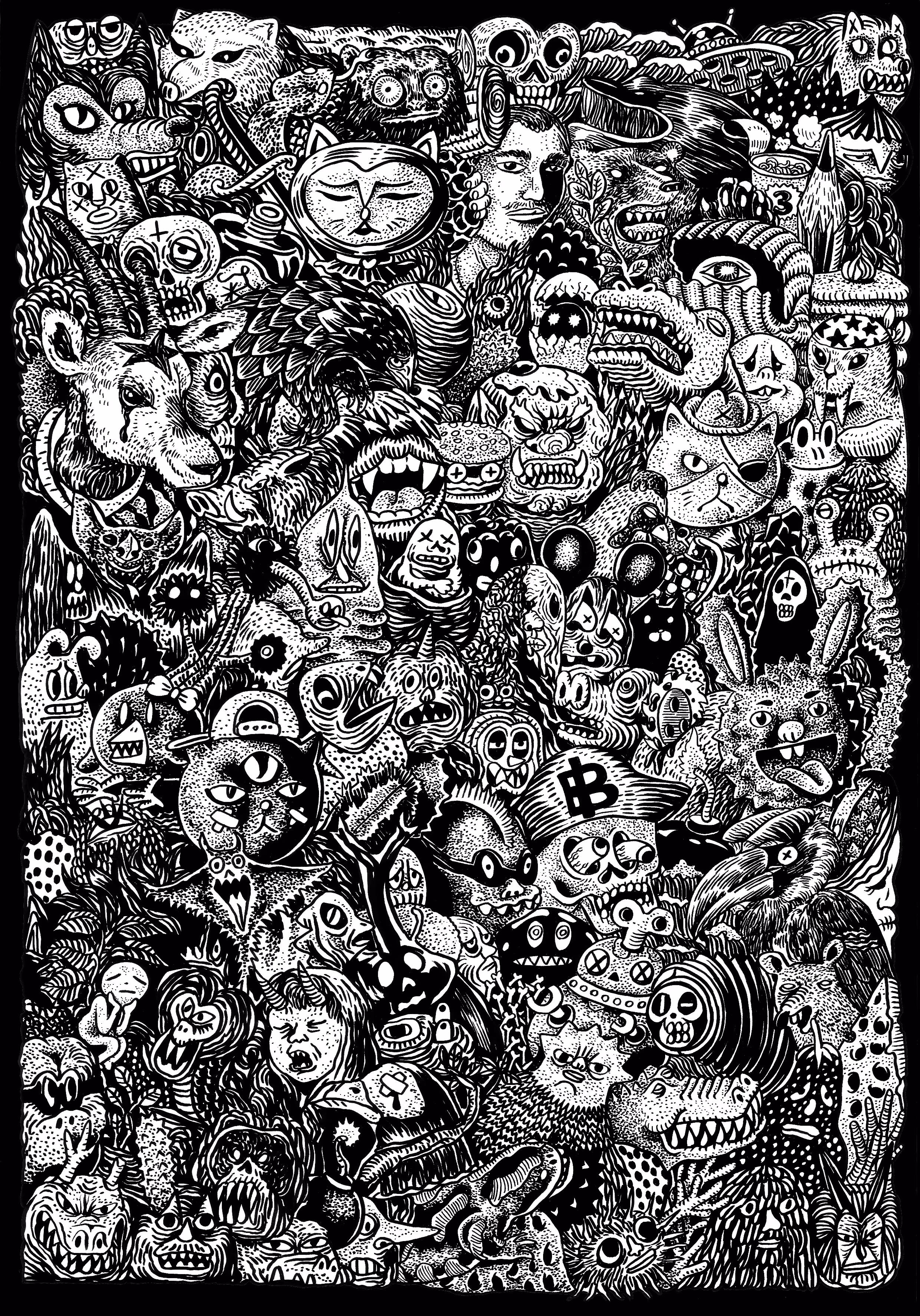 Monster in black hole