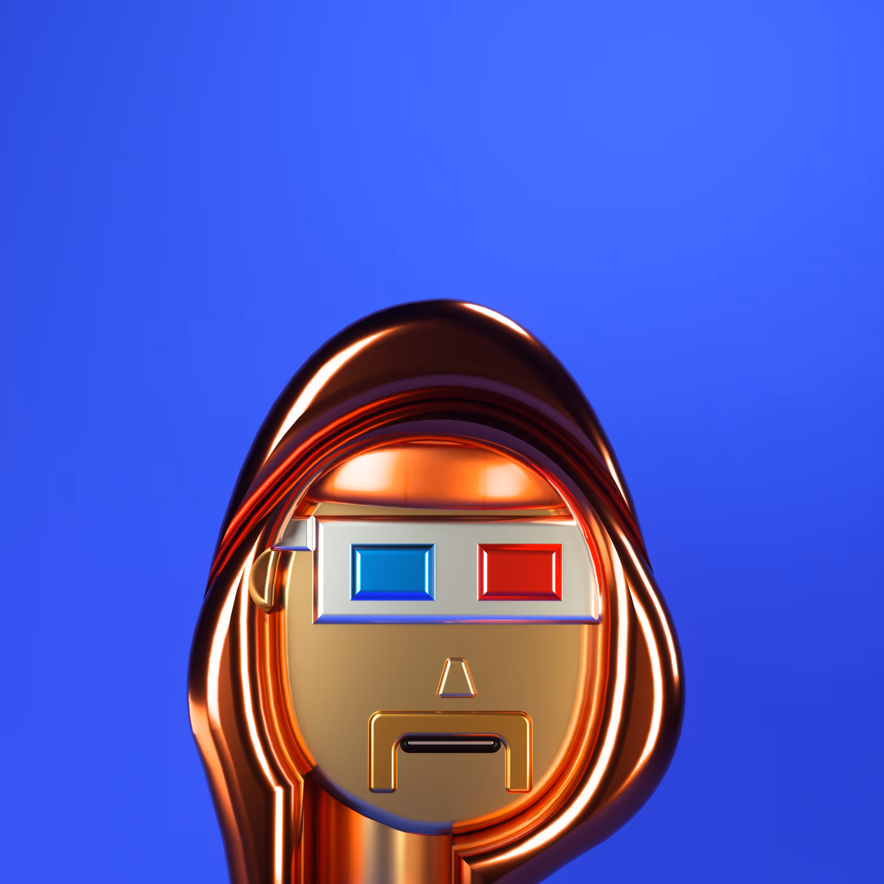 3D Chrome Punk Babies #025