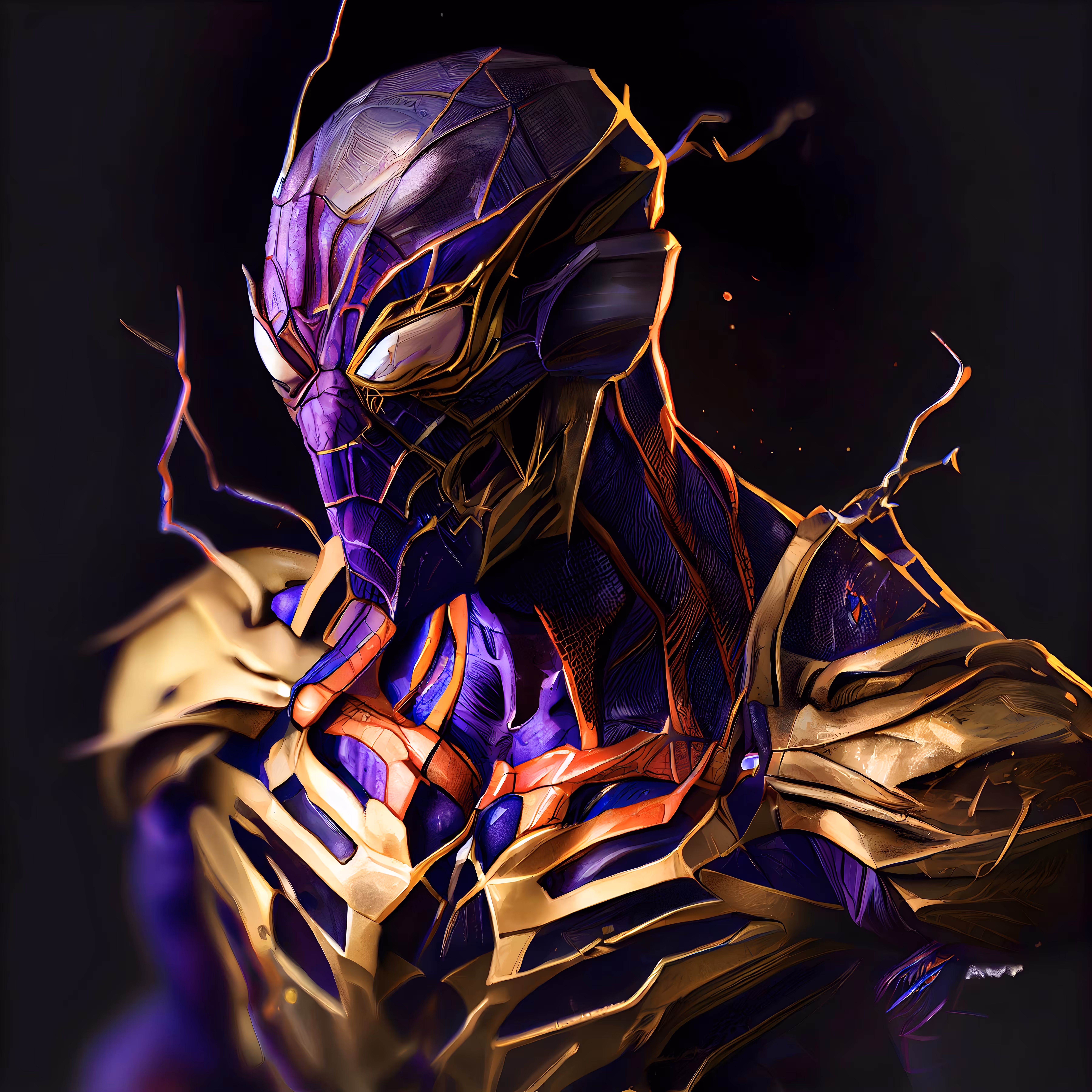 Cyber Comic Art: SPIDER-MAN X THANOS III