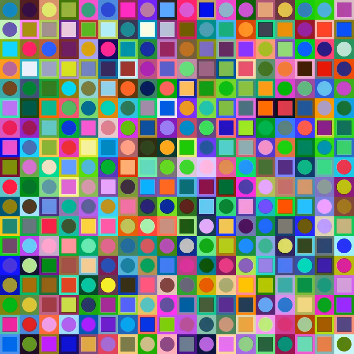 Square Dot Composition #111