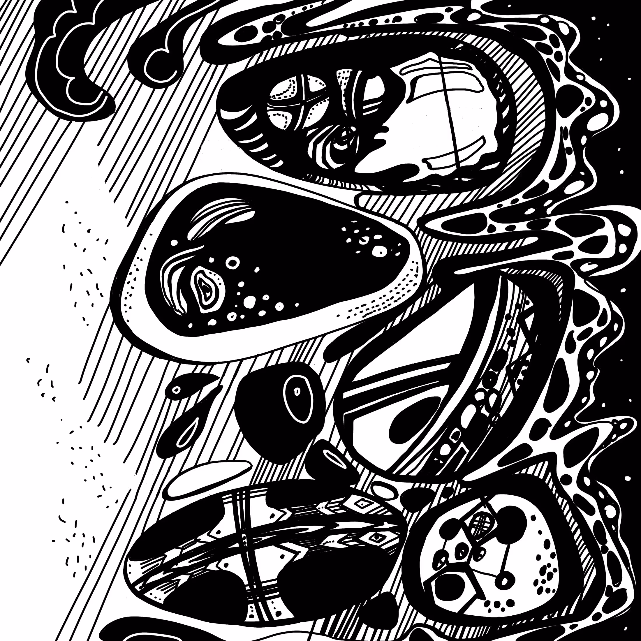 Ink  FANTASY : Sea pebbles 