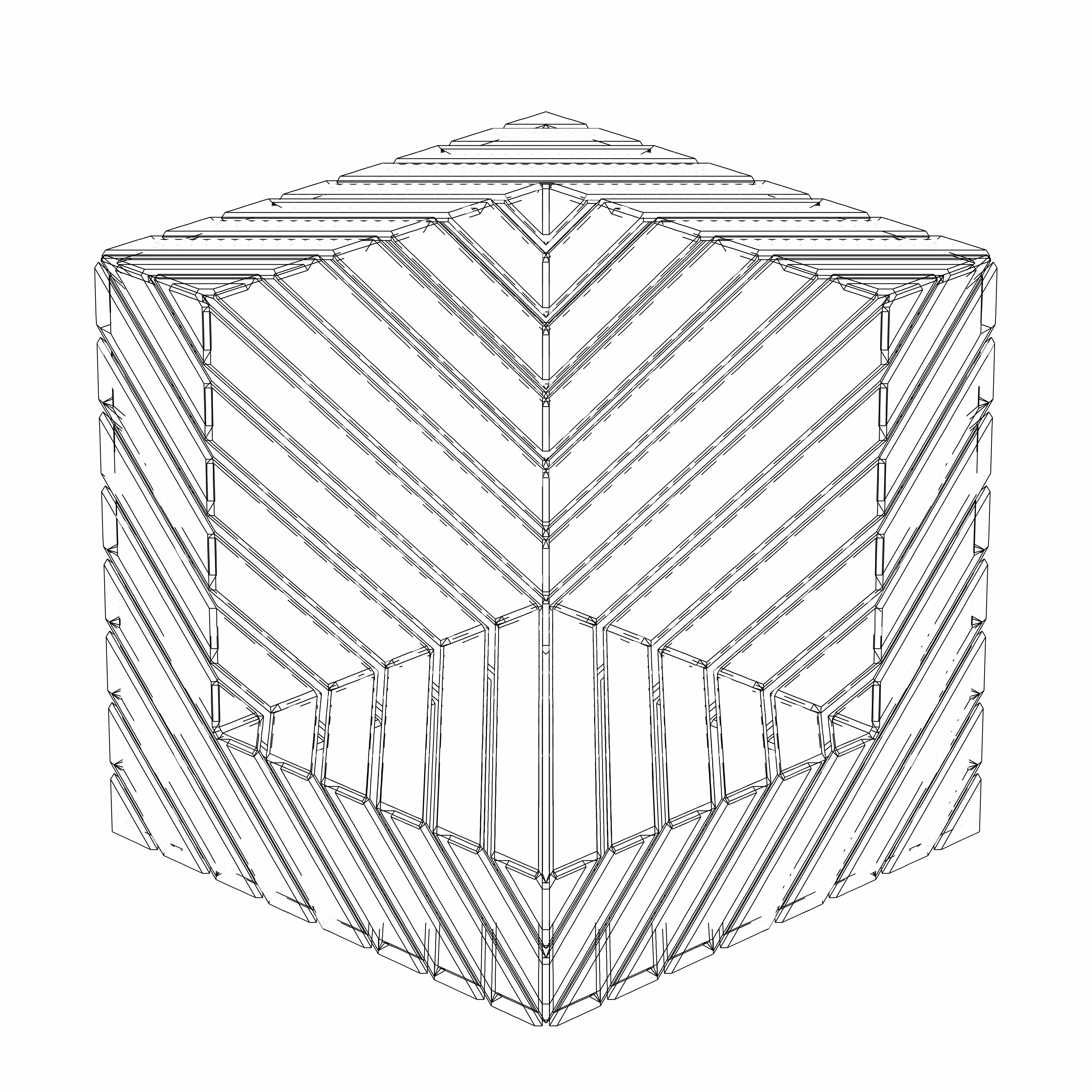 LL21 Alien Art Cube #244