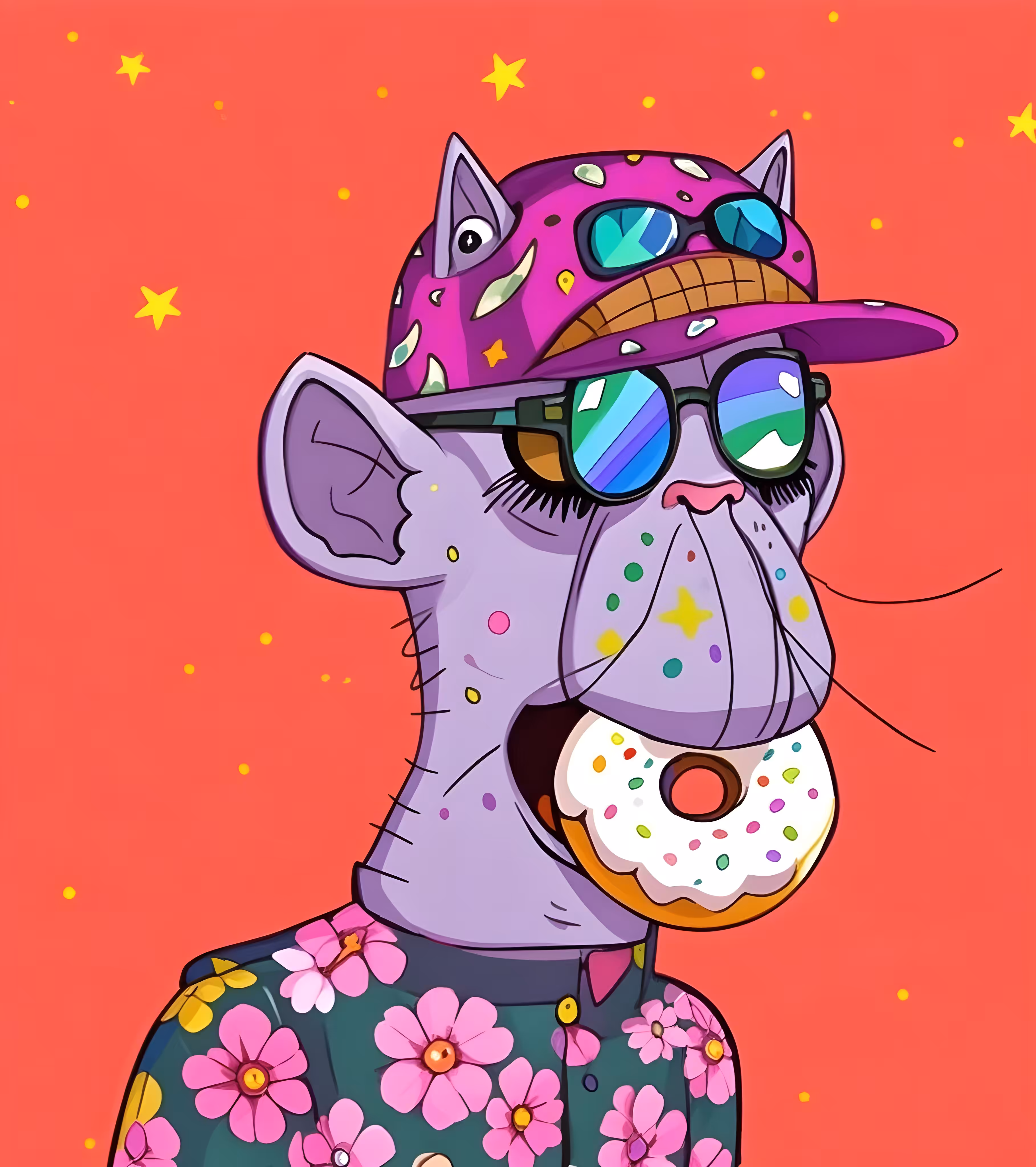 Donut eater flowers