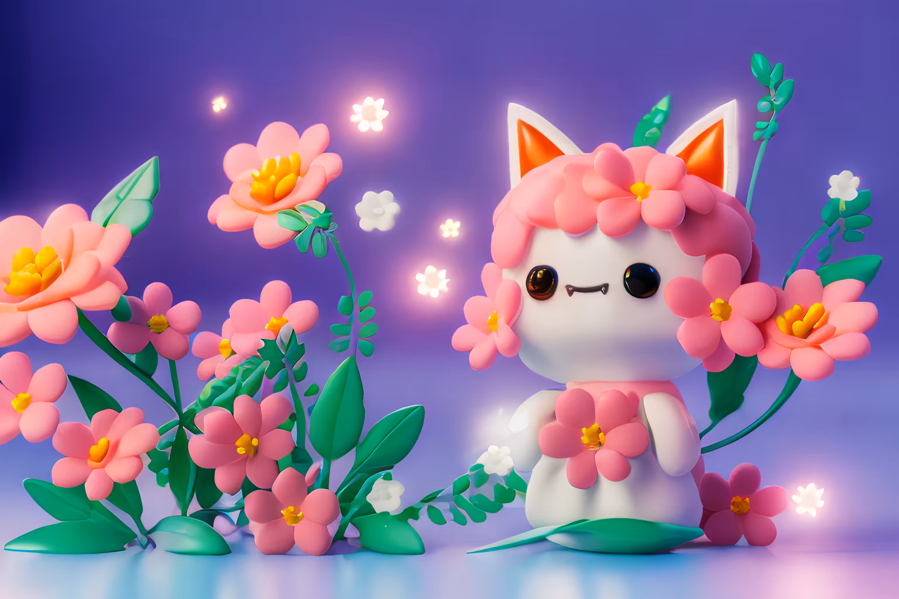 flower cat