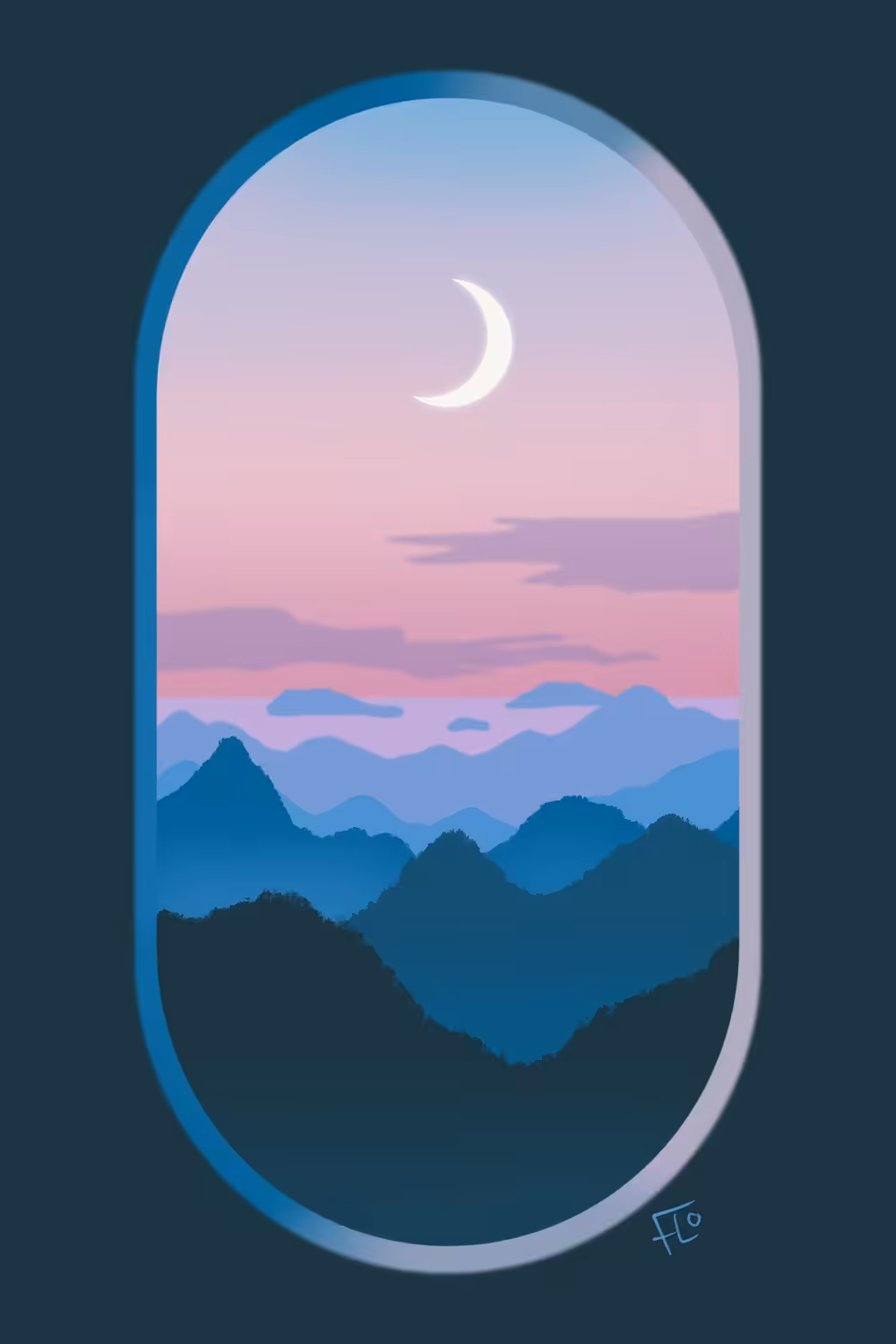 YCDT - Sunset Landscape Window View