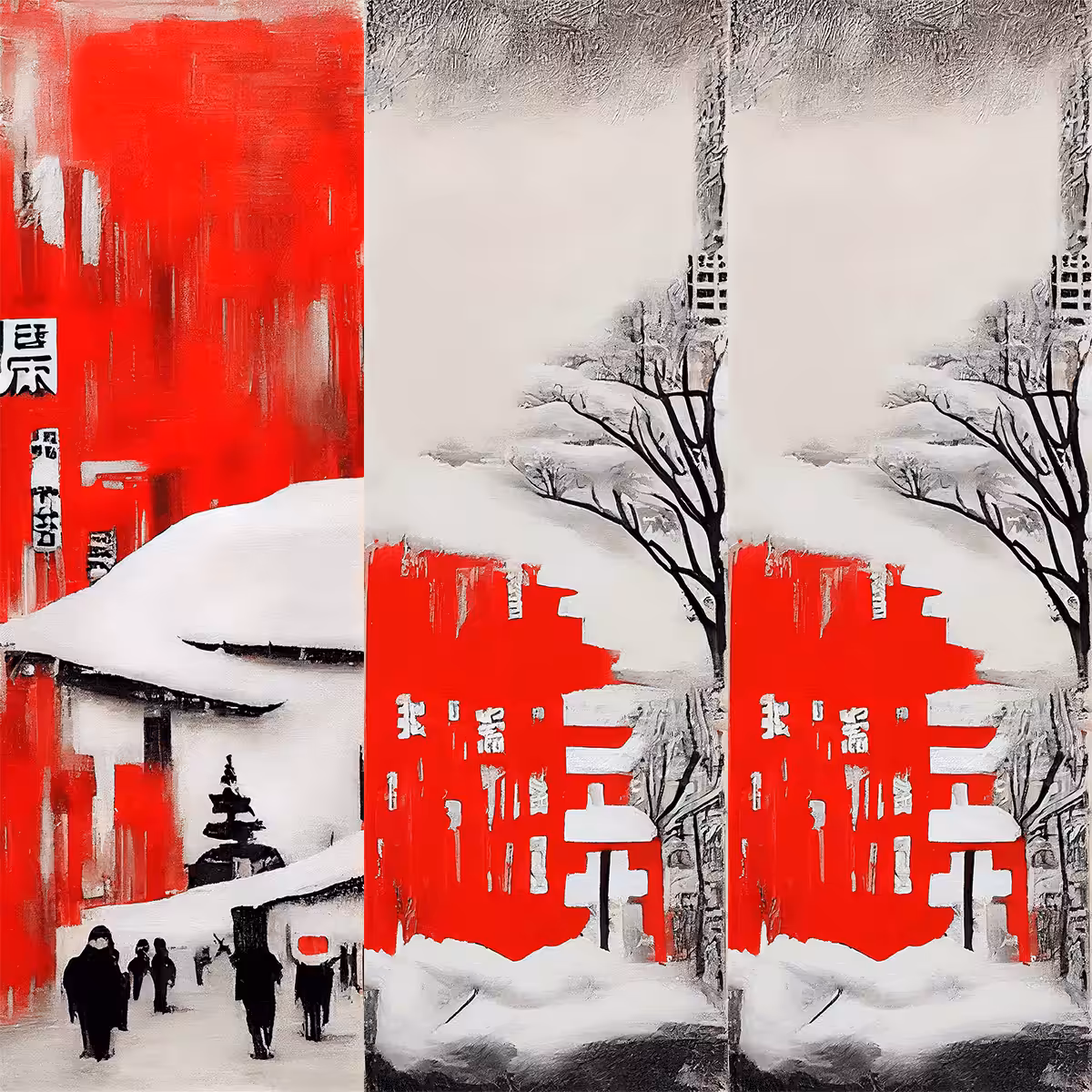AI Japanese City in Winter #6