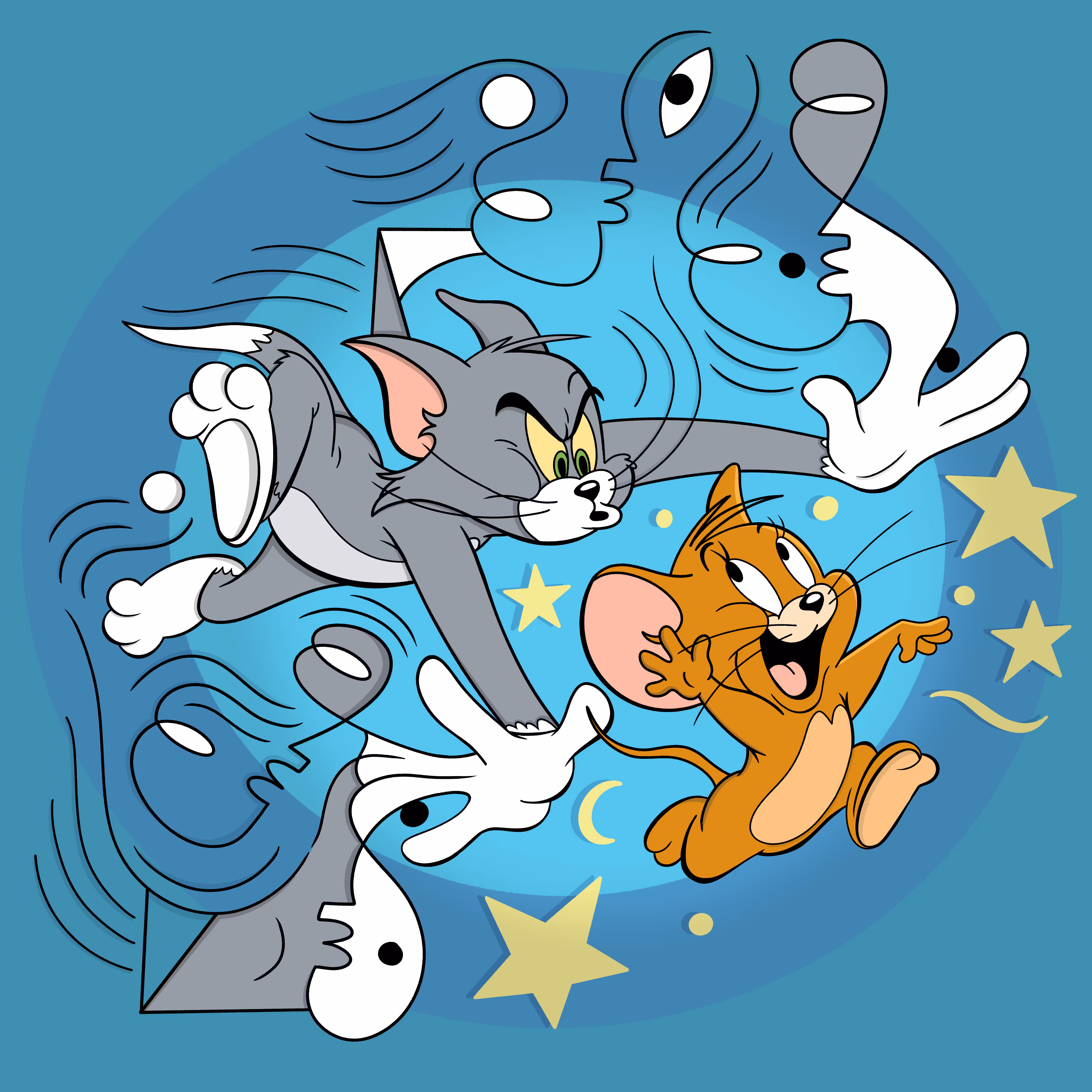 "Tom & Jerry & Lines"