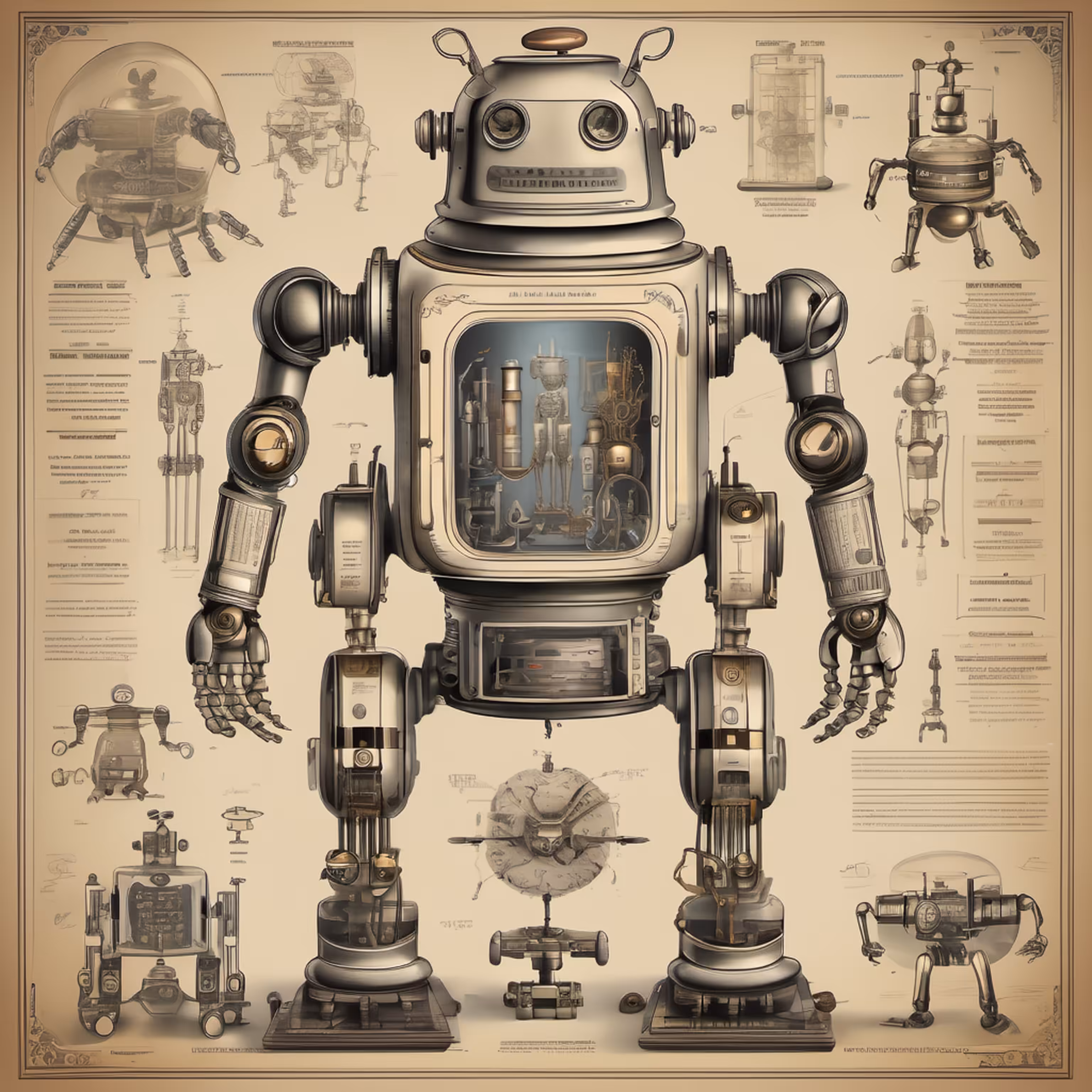 STUDIES ON ROBOTS - 19TH CENTURY #2
