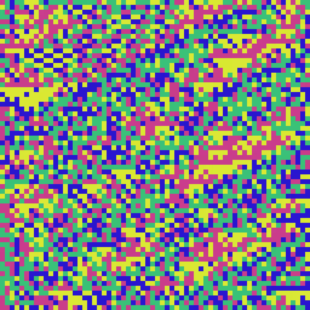 Blending Neighbors Cellular Automata #4