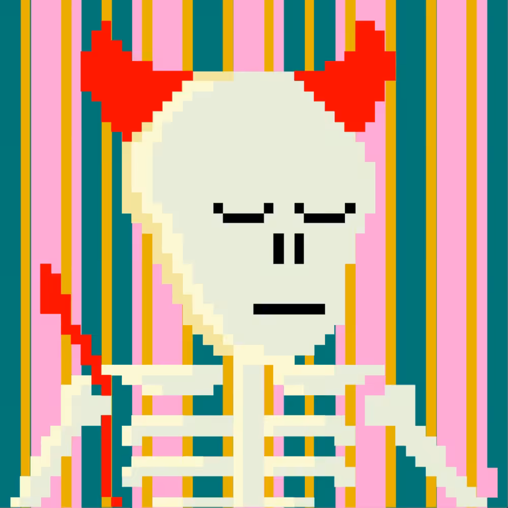 PIXEL SKULLETTI 1 #107