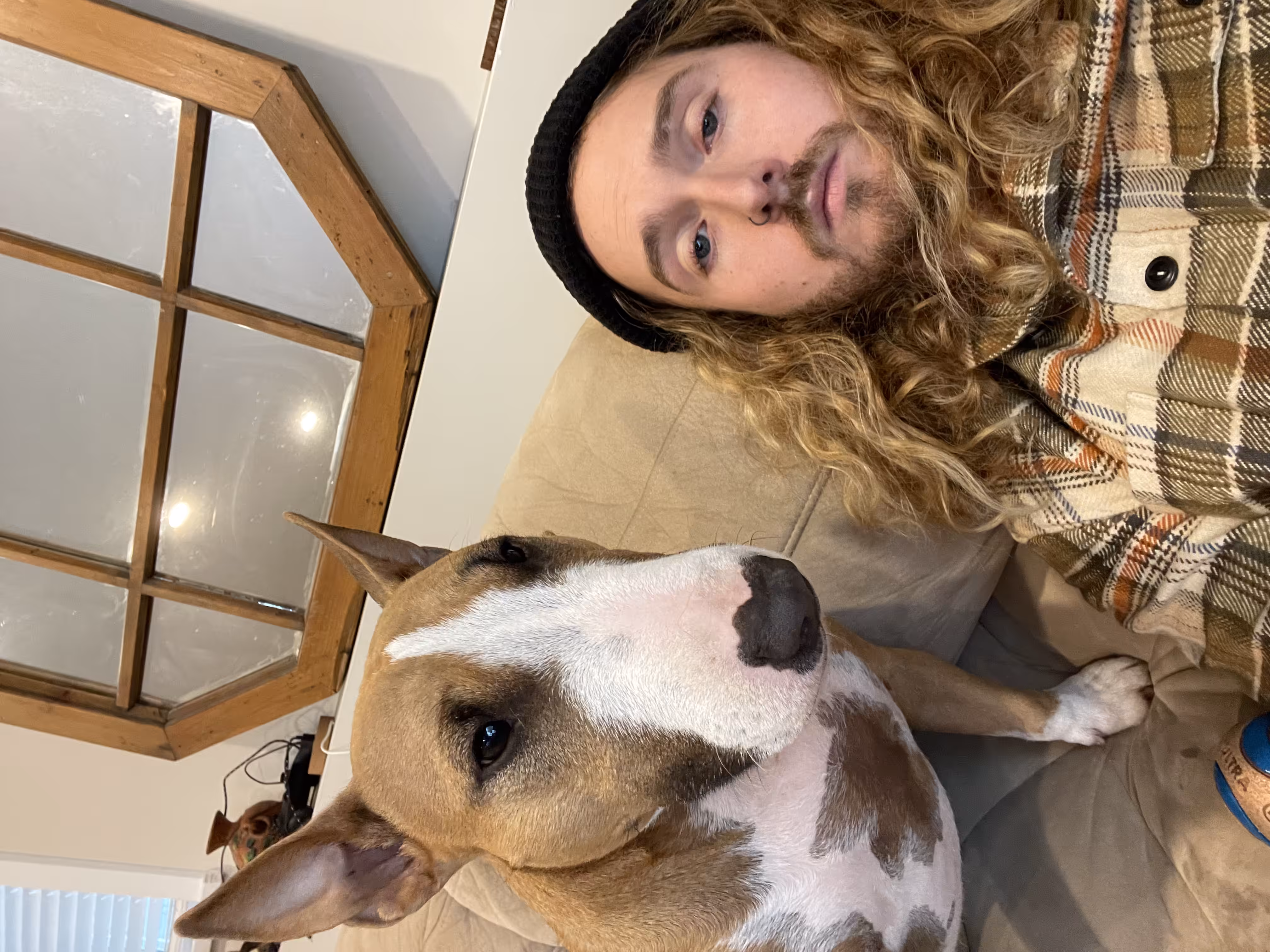 rare selfie with rare dog and rare human
