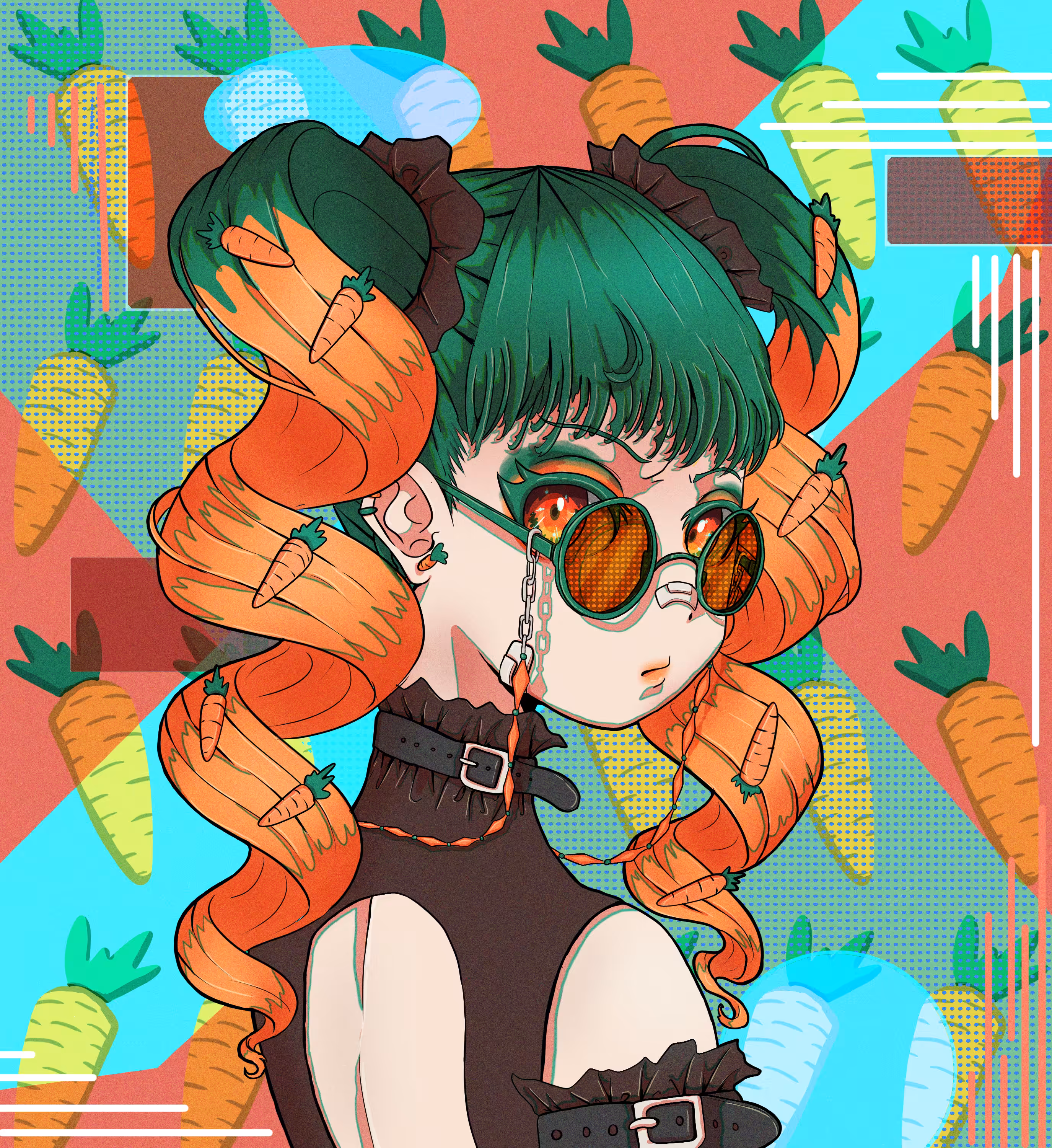Girls Combine With Carrot